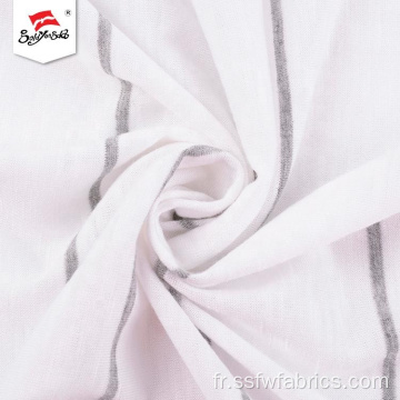 Tissu extensible durable en rayonne blanche au toucher doux